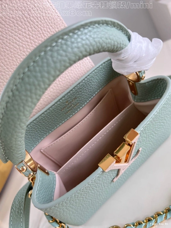 First bags ru reviews LOUIS MINI-21*14*8CM VUITTON CAPUCINES 0713